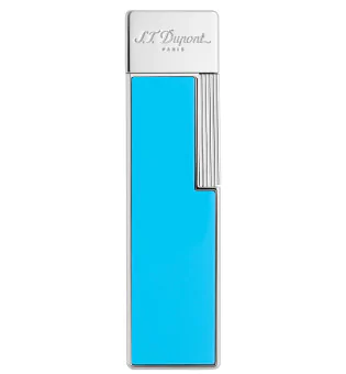 S.T. Dupont Twiggy Запалка Светлосин лак Хром 030007