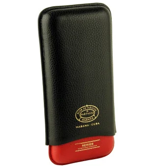 Кожен калъф от серията Partagas черен и червен