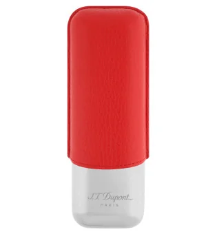 S.T. Dupont Калъф за 2 пури Червен Хром 183268