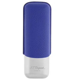 S.T. Dupont Калъф за 2 пури Син Хром 183267