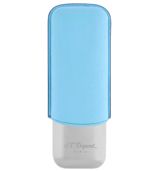 S.T. Dupont Калъф за 2 пури Тюркоазен Хром 183264