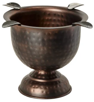 Stinky Tall Ashtray Hammered Copper