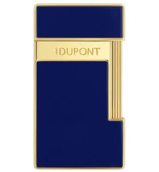 S.T. Dupont Slimmy Запалка Син лак Златист 028225