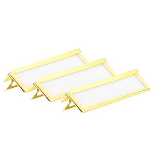 adorini Label Clips Metal gold pack of 3