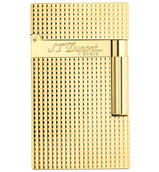 S.T. Dupont Ligne 2 16284 Запалка Fine Diamond-Head Жълта Златиста
