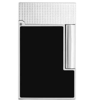 Запалка S.T. Dupont Ligne 2 паладий и матово черно C16602