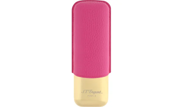 S.T. Dupont 시가 케이스 pink/golden 183245 (시가 2개용)