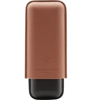 Les Fines Lames Cigar Case Duo Brown