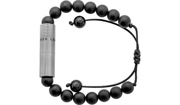 Les Fines Lames Punch Bracelet Onyx Matte