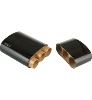 Siglo wooden case macassar ebony Robusto for 3 cigars