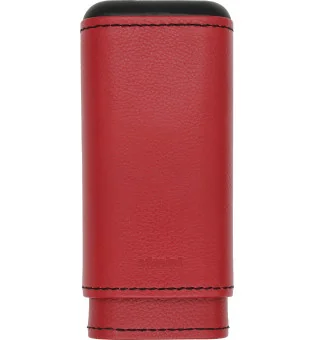 adorini Cigar Case Genuine Leather 2-3 Cigars Magma Red