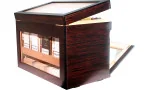 أدوريني هيوميدور بورتيكو adorini Humidor Portico (ذو رفوف) ديلوكس بنيّ اللون