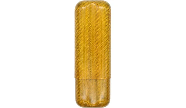 Златист калъф с въглеродни нишки за 2 пури с размер на ринга 57 изображение 2