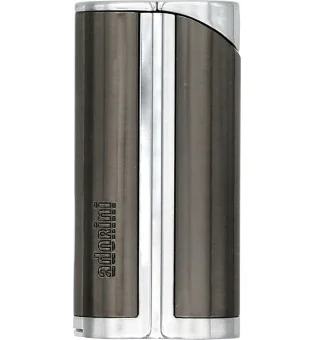 adorini ولاعة نفاثة أحادية Jet Curve رمادي معدني شاملة لمثقاب سيجار