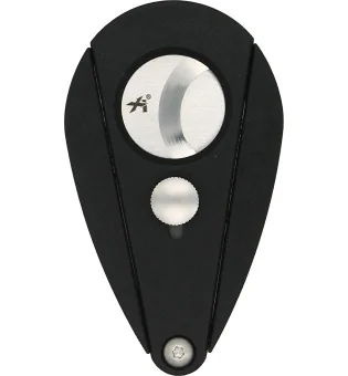 قطاعة Xikar 2 سيجار مزدوجة Xi2 سوداء