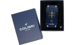 Colibri قطاعة سيجارات على شكل V أزرق كربوني صورة 8