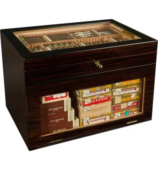 أدوريني هيوميدور بورتيكو adorini Humidor Portico (ذو رفوف) ديلوكس بنيّ اللون