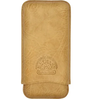 H.Upmann Cigar Case brown for 3 Cigars