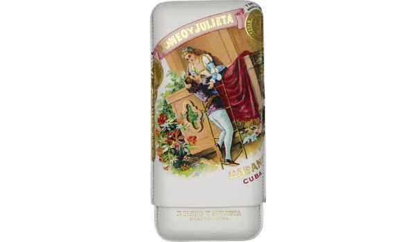 Romeo y Julieta Cigar Case Leather 3 cigars