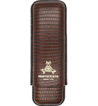 Montecristo Cigar Case Leather brown 2 cigars