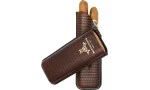 Montecristo Cigar Case Leather brown 2 cigars photo 2