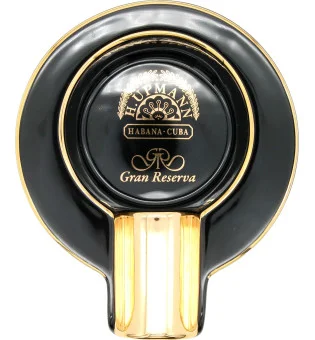 H.Upmann Ashtray Single Black and Gold
