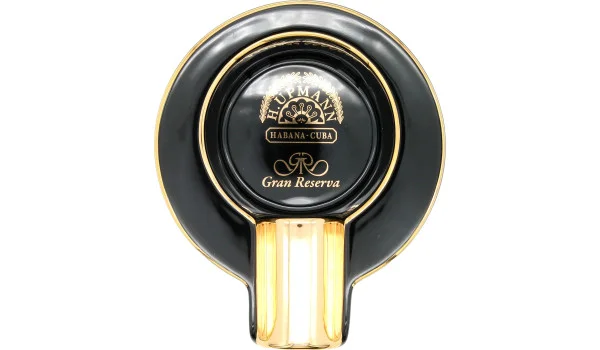 H.Upmann Ashtray Single Black and Gold