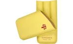 Montecristo Cigar Case yellow for 3 cigars photo 3