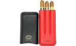 Partagas Series Leather Case black and red with golden logo photo 2