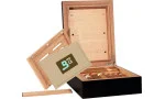 BigSmoke Humidor Mini Black incl. Boveda pack 72%