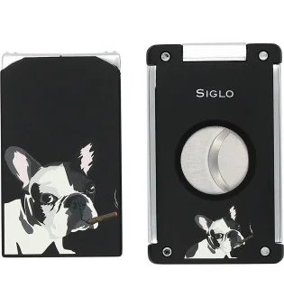 Siglo Dog К-кт резец и запалка черен