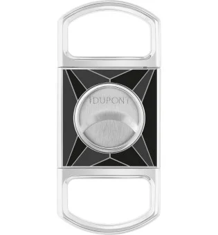 S.T. Dupont Cigar Cutter Fire X Black Lacquer Chrome 003377X