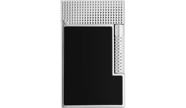S.T. Dupont Le Grand Lighter Black Lacquer Palladium Diamondhead C23780CL