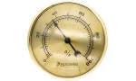 Hygrometer big basic gold
