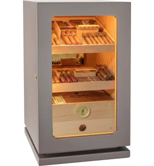 adorini Humidor Lumina Grande Deluxe light grey