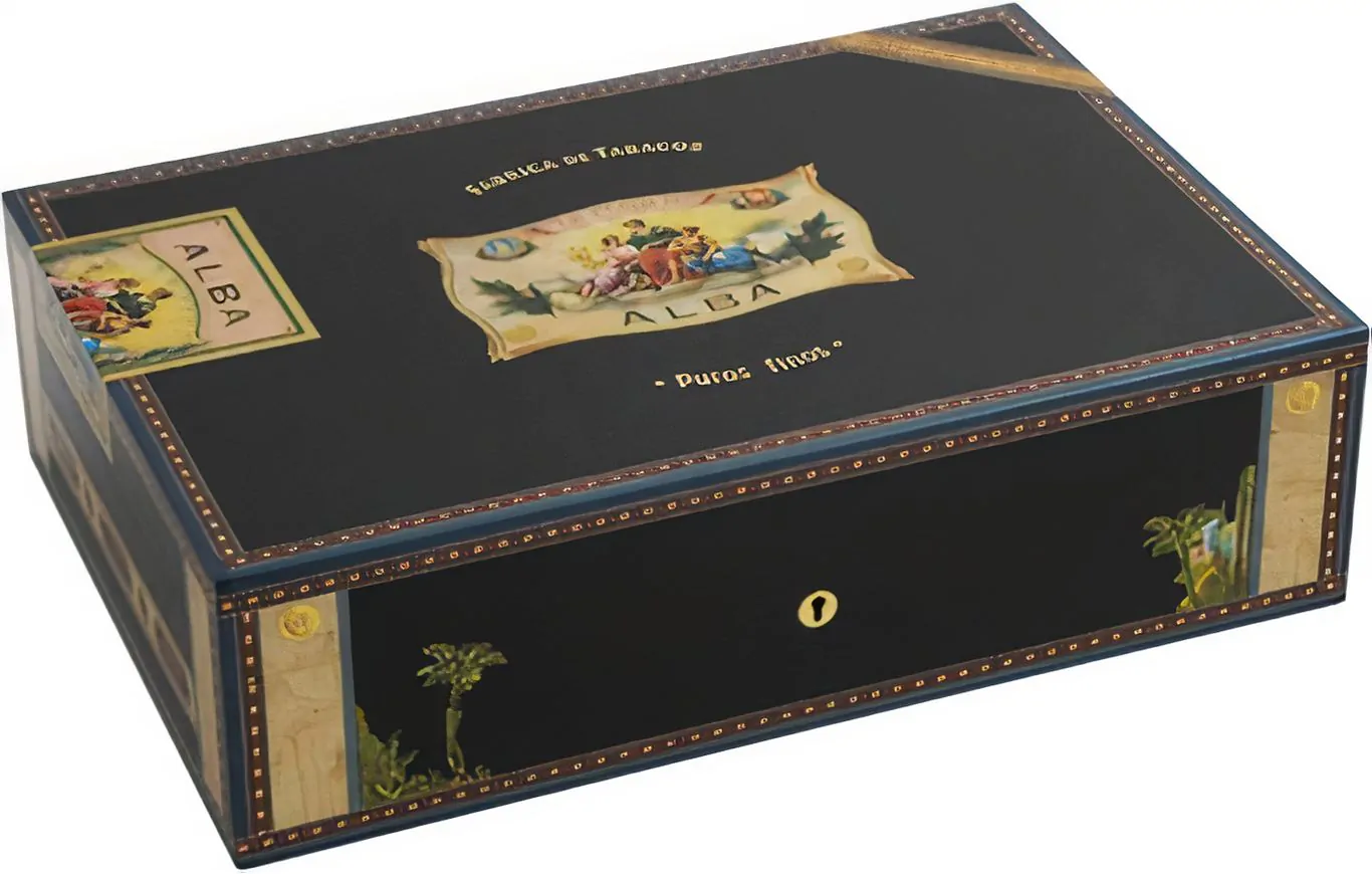 Elie Bleu Alba Humidor Black Sycamore Free U.S. shipping