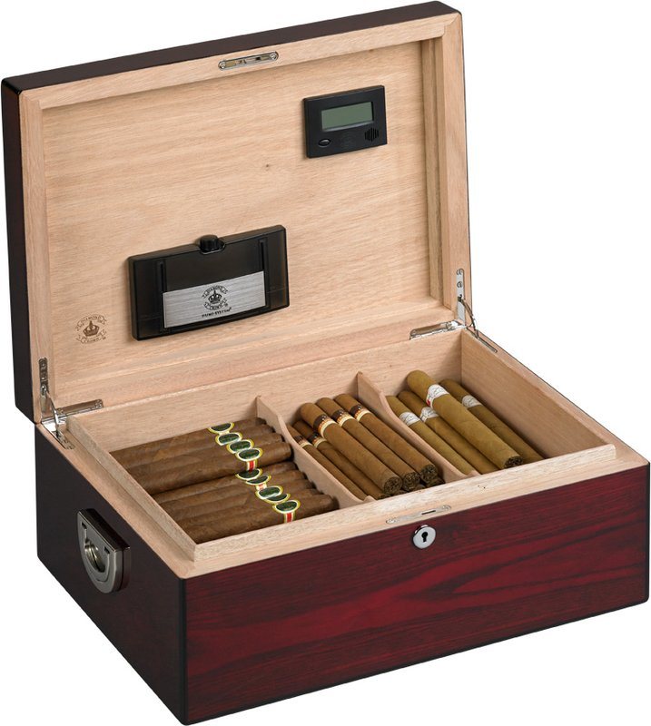 Diamond Crown The Oxford Humidor for 160 Cigars Rosewood Gloss