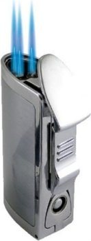BOM Triple Jet Lighter Silver