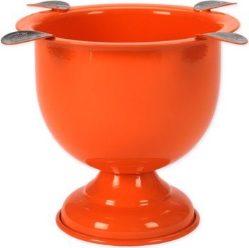 Stinky Cigar Tall 4-Stirrup Ashtray Competition Orange