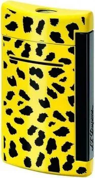 S.T. Dupont MiniJet Lighter Leopard Print Yellow/Black
