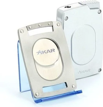 Xikar Ultra Combination Cigar Cutter/Lighter Set Silver