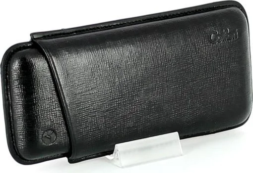 Colibri cigar case leather black 3 Corona