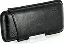 Colibri cigar case leather black 3 Corona