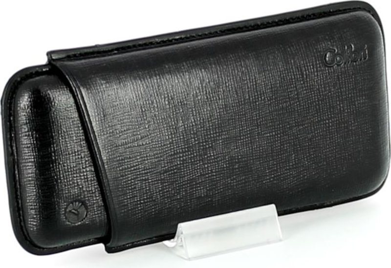 Colibri Cigar Case for 3 Coronas Black Leather Lowest price